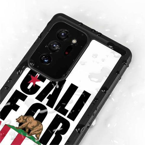 California White Block Galaxy Note20 Ultra 5G Waterproof Case